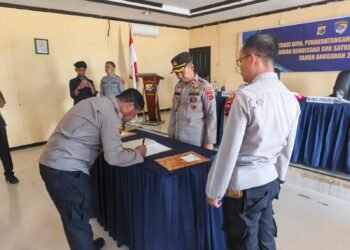 Kapolres Mappi Pimpin Sosialisasi DIPA  Dan Penandatanganan Fakta Integritas Tahun Anggaran 2026