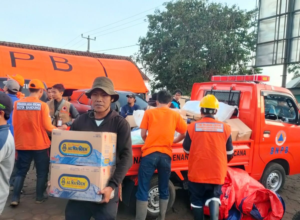 BPBD Kota Bandung Kirim Logistik dan Personel ke Lokasi Bencana KBB