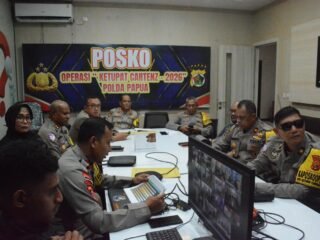 Polda Papua Gelar Anev Harian Operasi Ketupat Cartenz 2026, Tekankan Sinergi dan Pelayanan Humanis