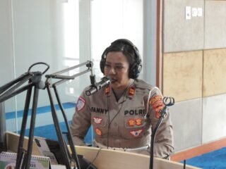 Polisi Menyapa di RRI Jayapura, Satlantas Polres Keerom Ajak Masyarakat Wujudkan Budaya Tertib Berlalu Lintas 