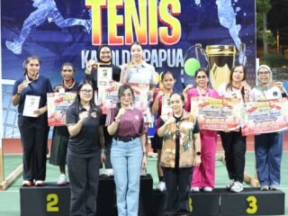 Kapolda Papua Tutup Turnamen Tenis Kapolda Papua Cup 2026, Perkuat Sportivitas dan Kebersamaan dalam Semangat Hari Bhayangkara ke-80 
