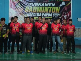 Meriahkan Hari Bhayangkara ke-80, Polda Papua Hadirkan Turnamen Badminton Terbuka Kapolda Cup 2026