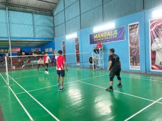 Persaingan Kian Sengit, Turnamen Badminton Terbuka Piala Kapolda Cup 2026 Masuki Hari Ketiga