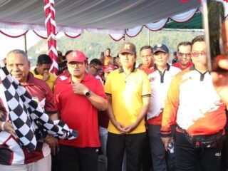 Polda Papua Dukung Launching Pencanangan dan Jalan Santai HUT Ke-81 Proklamasi Kemerdekaan Republik Indonesia Provinsi Papua